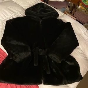 Urban Outfitters Black Teddy Jacket